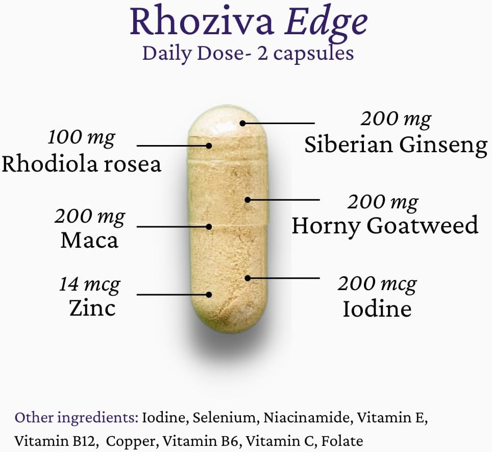 Rhoziva EDGE Pack of 60 Capsules - Bundle & Save $10.98