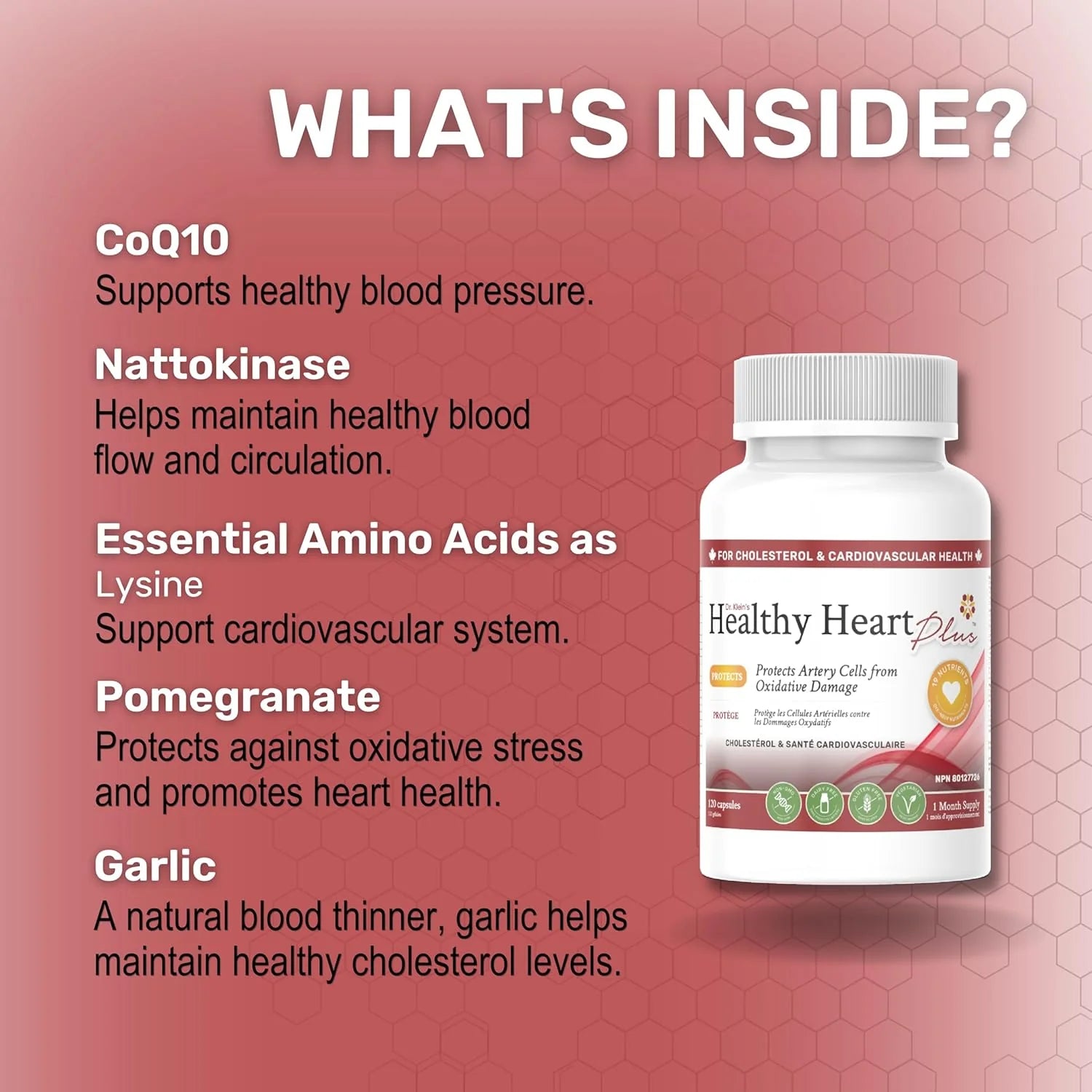 Healthy Heart Plus 3 Pack of 120 Capsules - Bundle & Save $14.98
