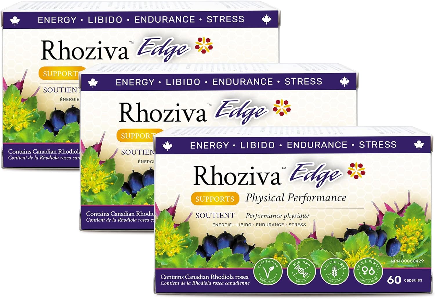 Rhoziva EDGE Pack of 60 Capsules - Bundle & Save $10.98