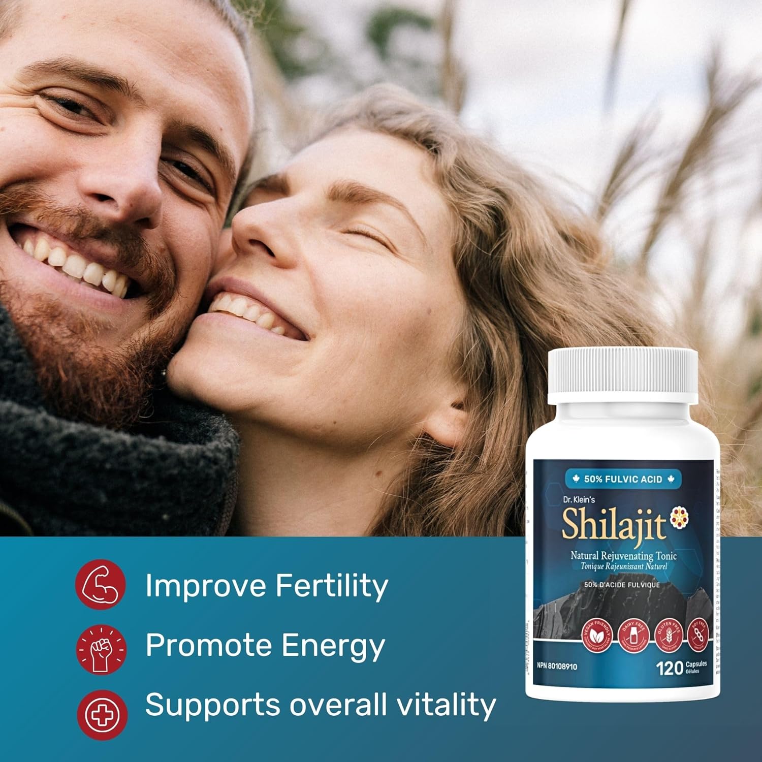 Shilajit 250 mg 2 Pack of 120 Capsules - Bundle & Save $9.99