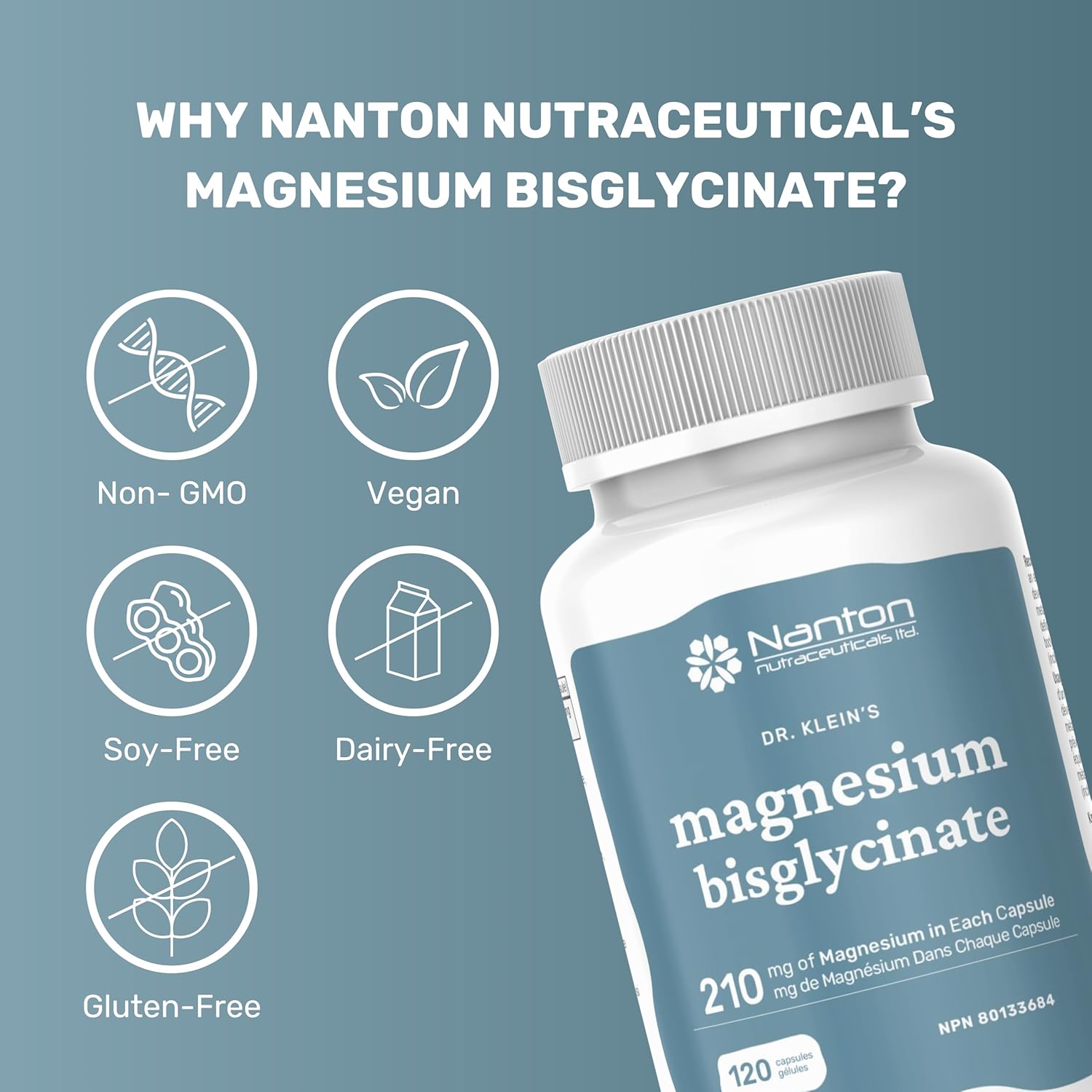 Magnesium 5 pack of 120 Capsules
