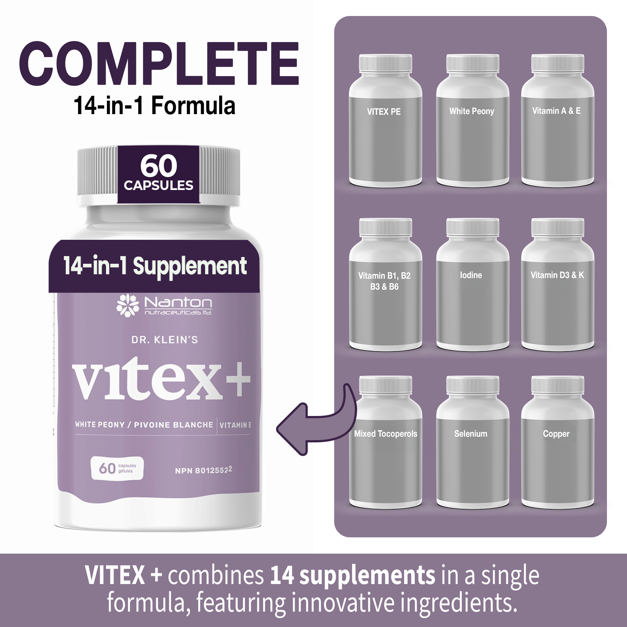Vitex+ 3 Pack of 60 Capsules