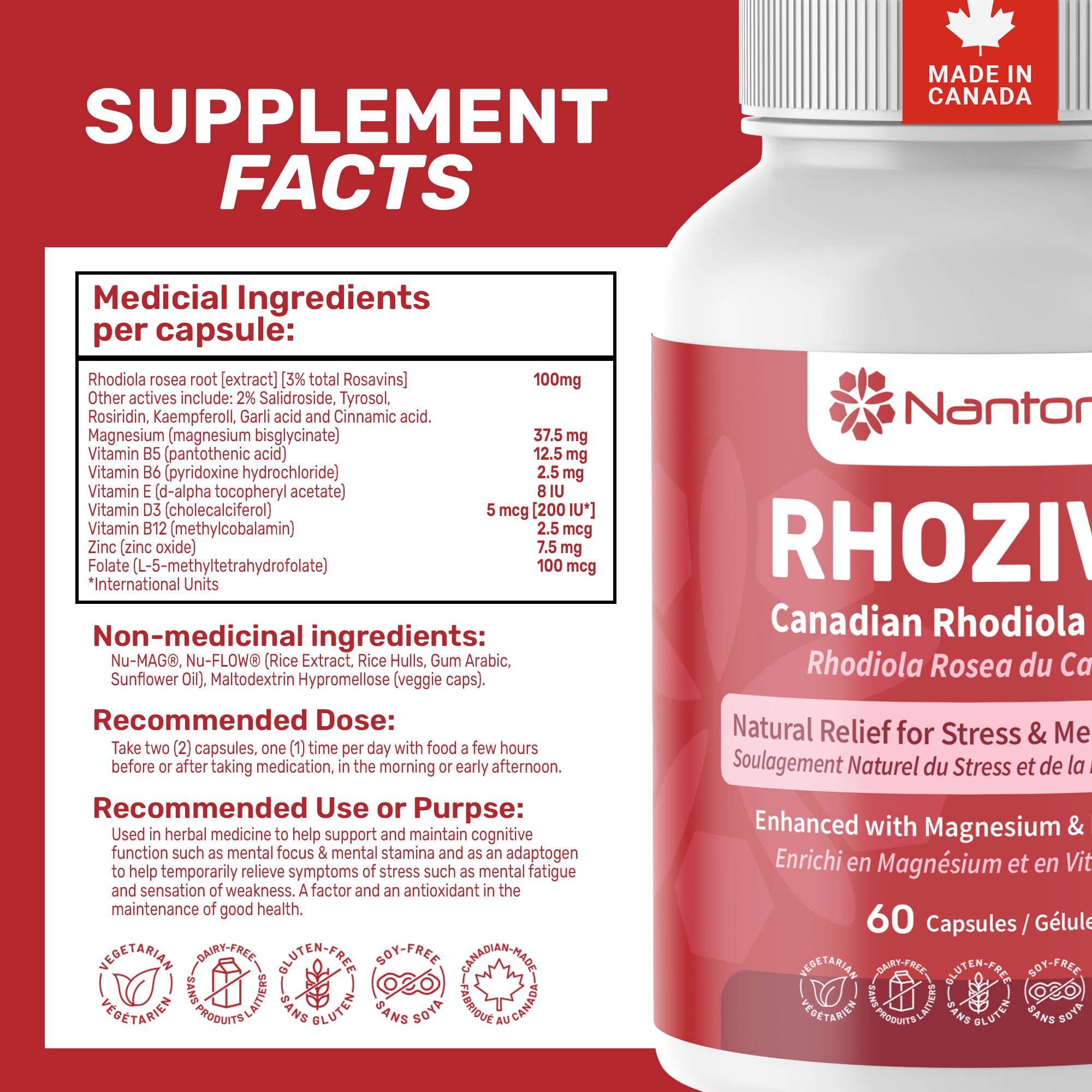 Rhoziva 6 Pack Of 60 Capsules - Bundle & Save $39.95