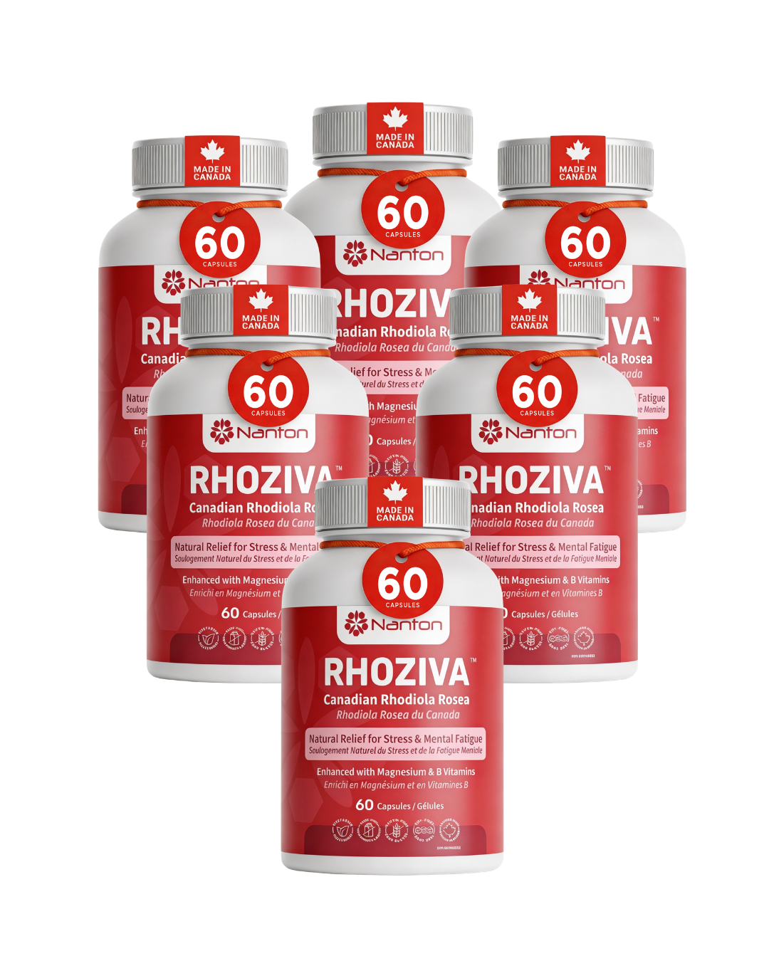 Rhoziva 6 Pack Of 60 Capsules - Bundle & Save $39.95
