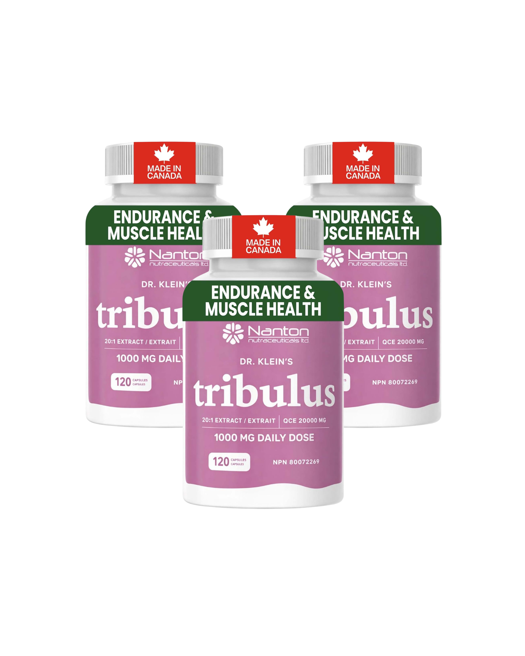 Tribulas 3 Pack of 120 Capsules - Bundle & Save $6.98
