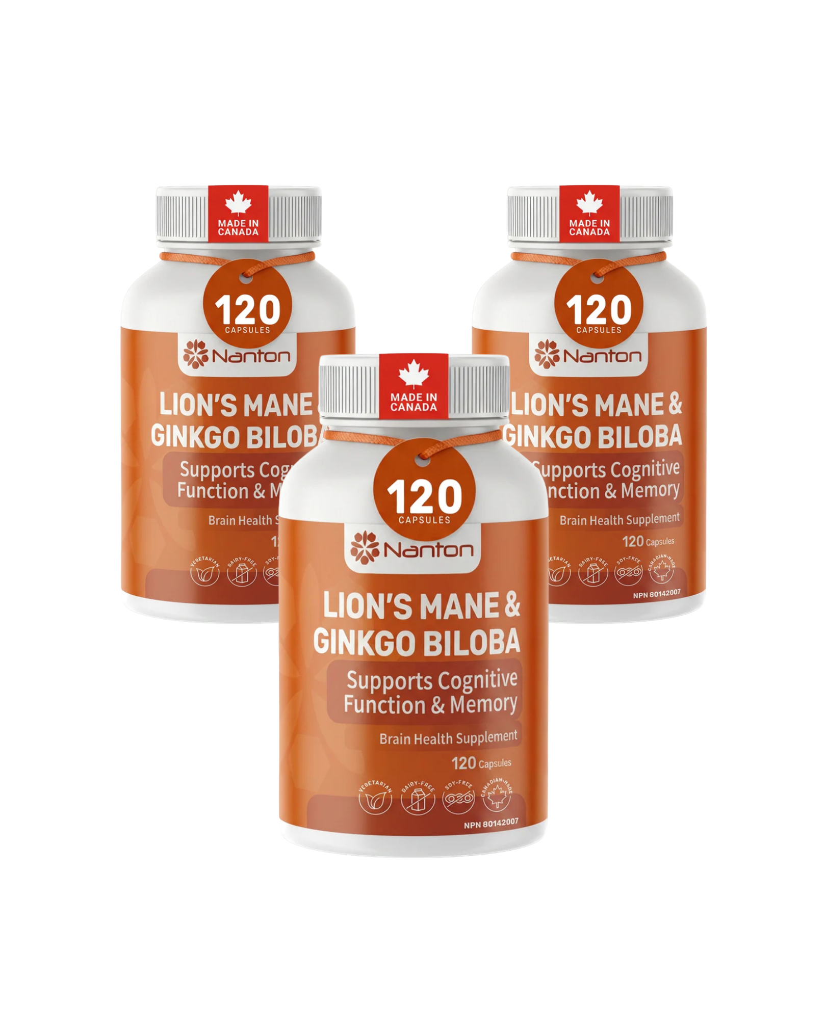 Lions Mane 3 Pack of 120 Capsules Bundle & Save $10