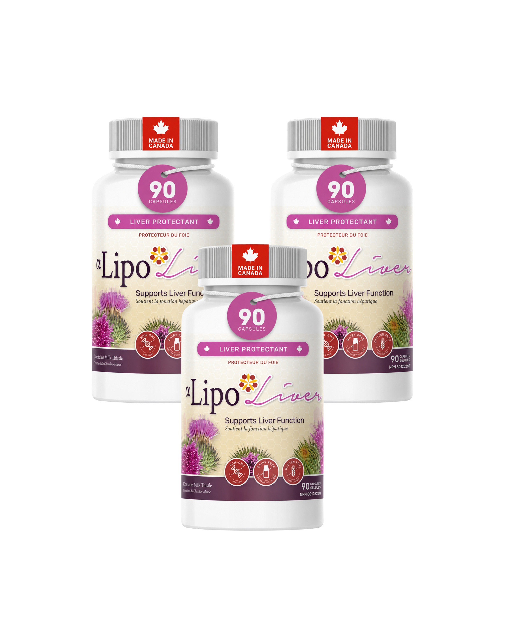 Alpha-Lipo Liver 3 Pack of 90 Capsules - Bundle & Save $14.98
