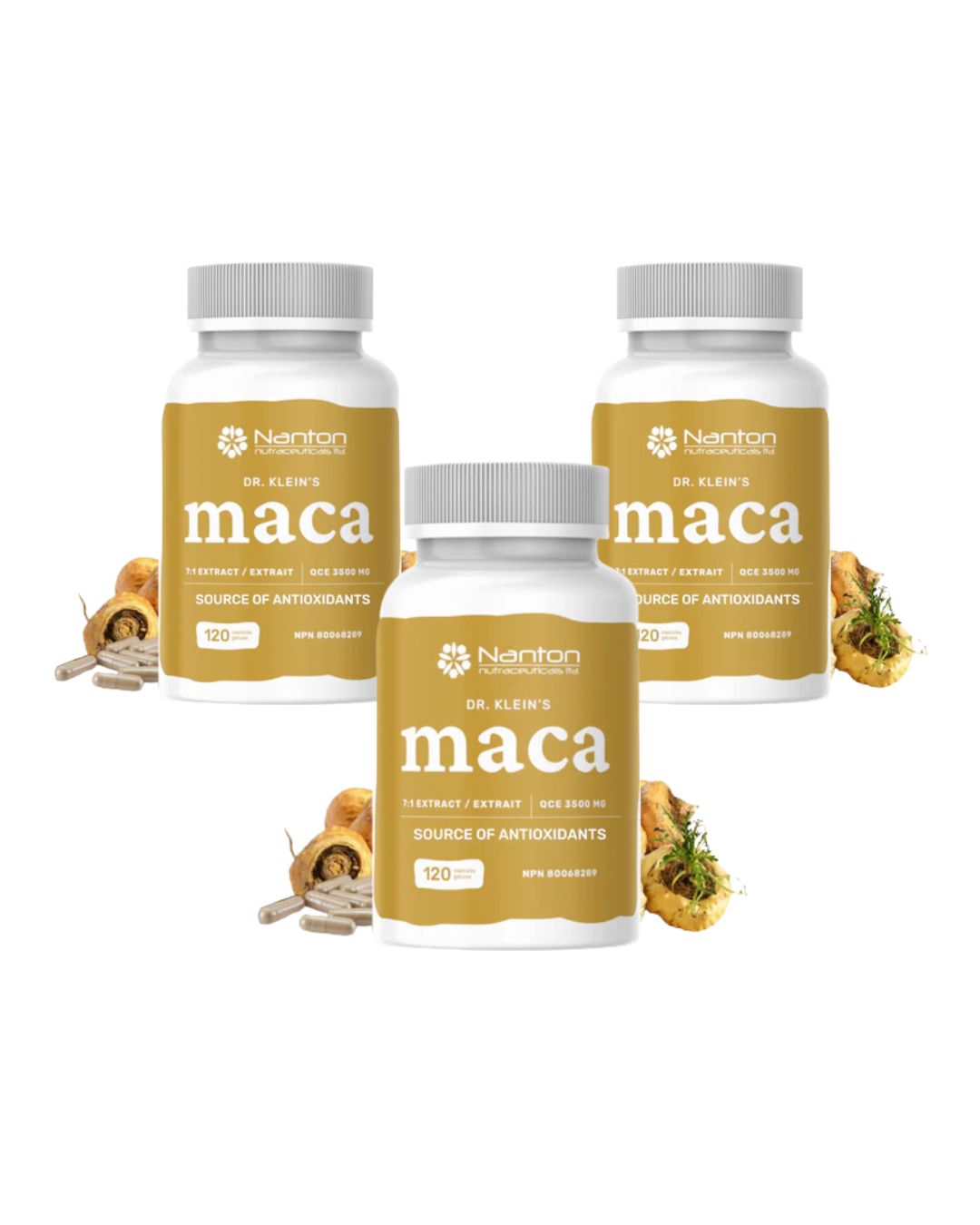 Maca 3 Pack of 120 Capsules - Bundle & Save $7