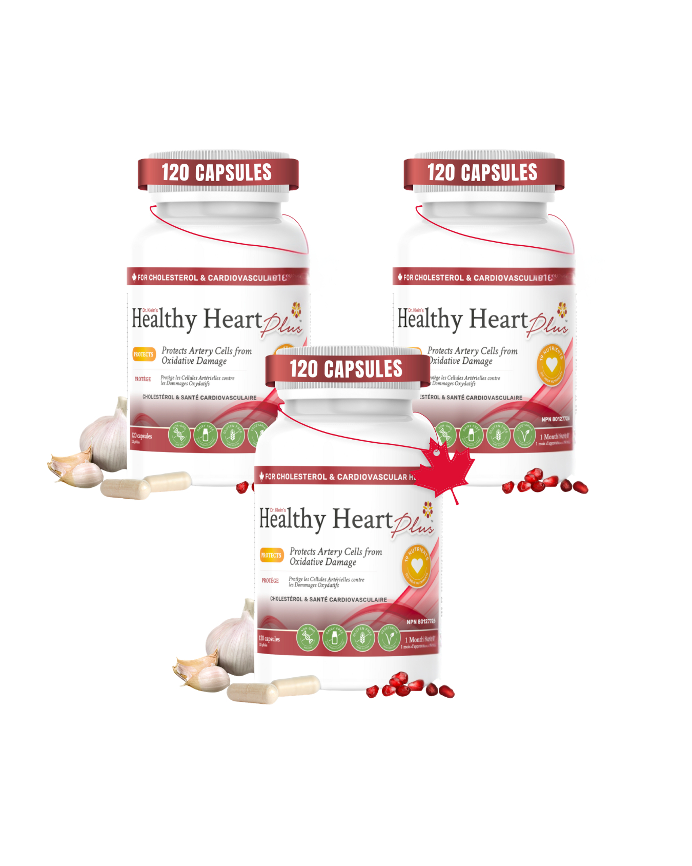 Healthy Heart Plus 3 Pack of 120 Capsules - Bundle & Save $14.98