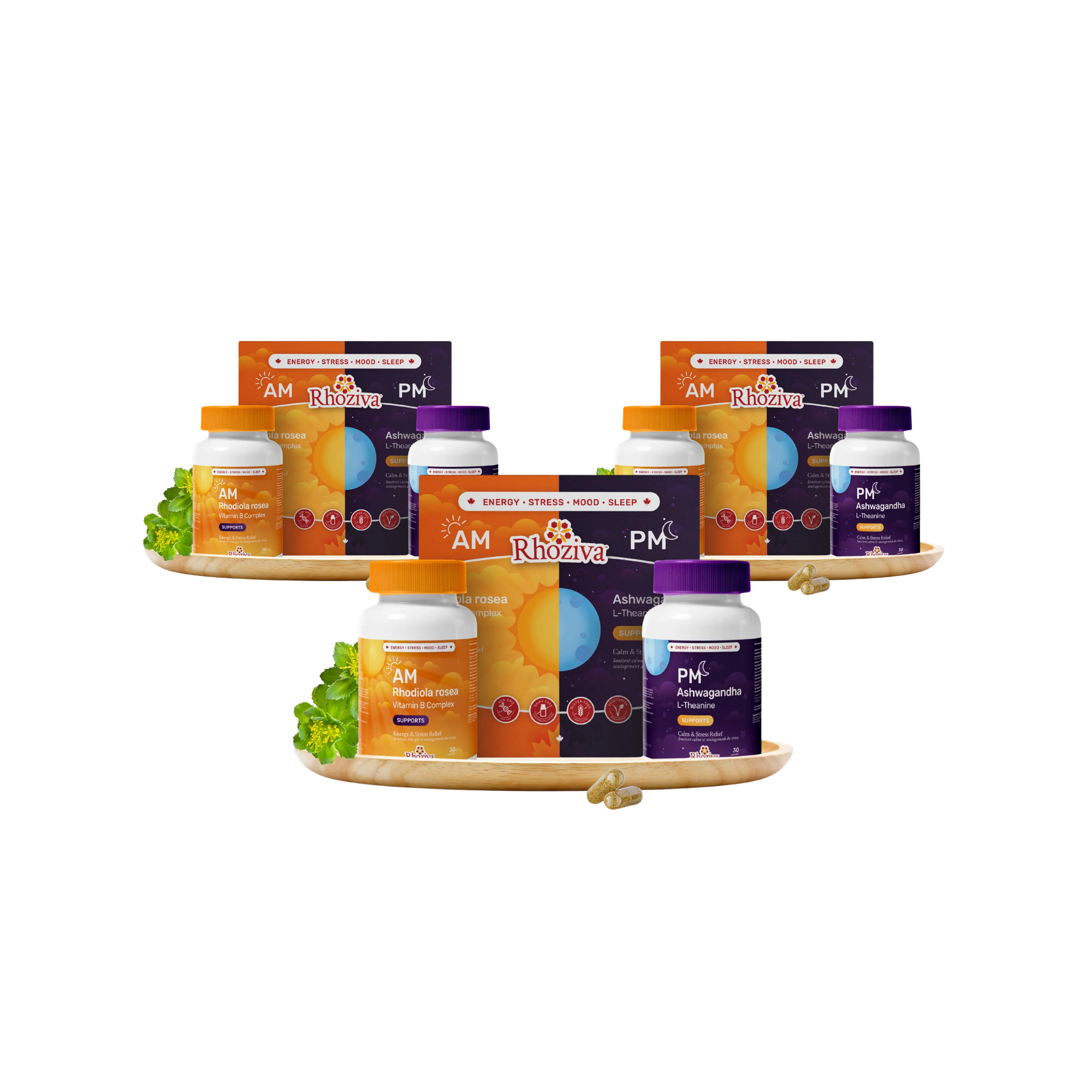 Rhoziva AM/PM 3 Pack Bundle & Save $14.98