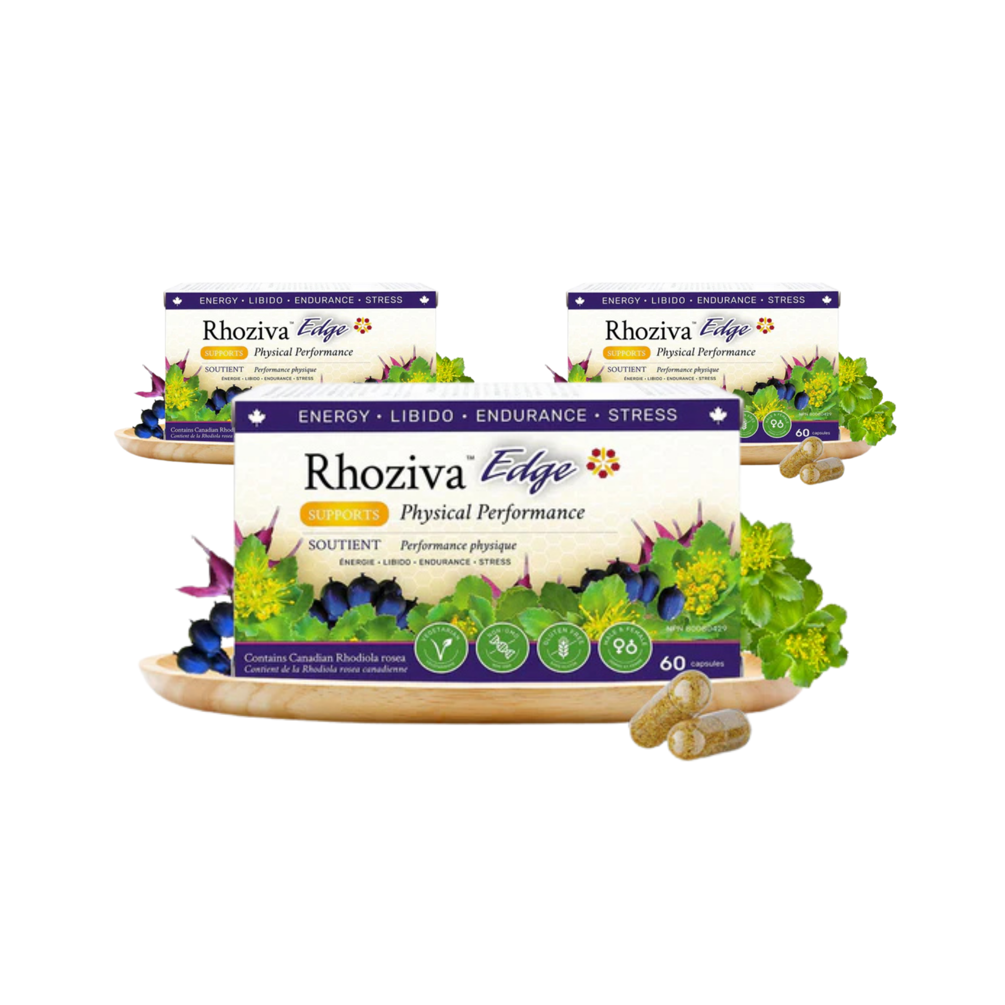 Rhoziva EDGE Pack of 60 Capsules - Bundle & Save $10.98